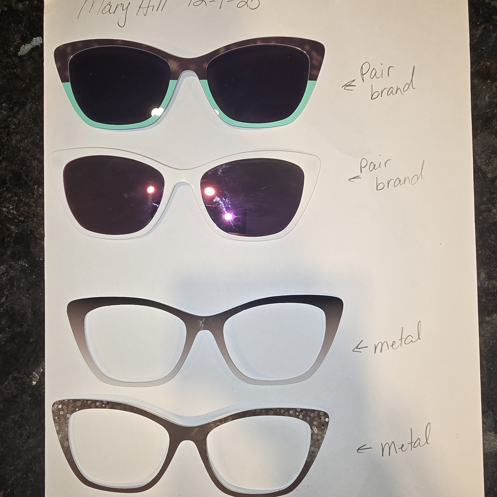 Stylish Black and White Sunglasses